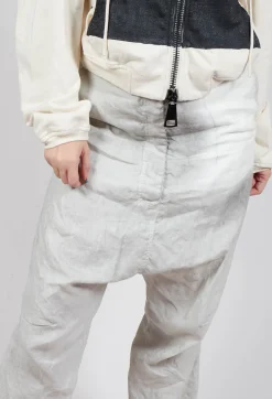 Linen Trousers in Moon Pigment