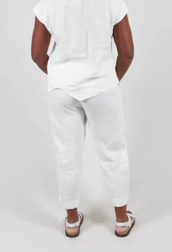 Linen Trousers in Off White
