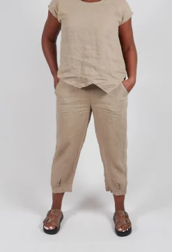 Linen Trousers in Putty