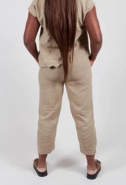 Linen Trousers in Putty