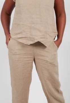 Linen Trousers in Putty