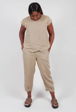 Linen Trousers in Putty