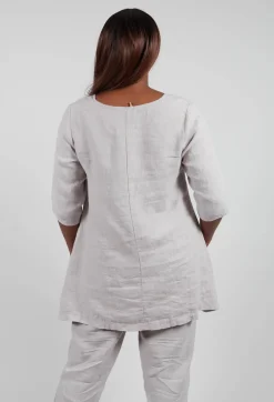Linen Tunic in Light Grey