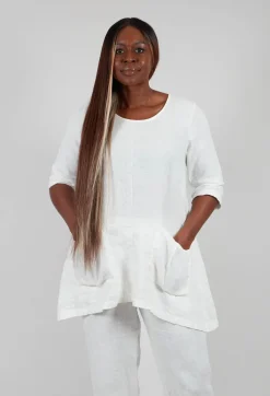 Linen Tunic in Off White