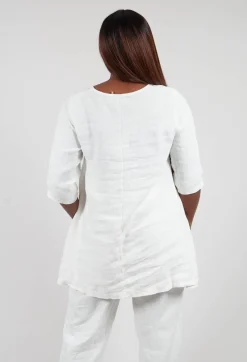 Linen Tunic in Off White