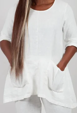 Linen Tunic in Off White