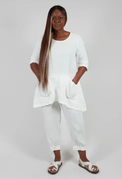 Linen Tunic in Off White