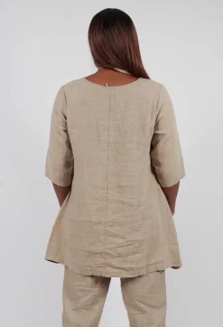 Linen Tunic in Putty