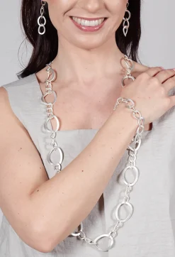 Link Chain Bracelet in Silver Plated