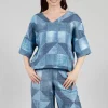 Lito Reversible Top in Denim