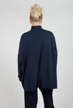 Lizeth Knitted Jumper in Deep Blue