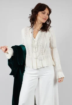 Lizzie Blouse in Beige