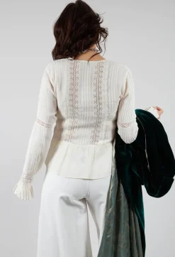 Lizzie Blouse in Beige