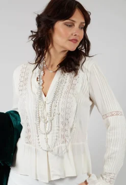 Lizzie Blouse in Beige