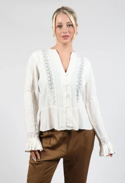 Lizzie Blouse in Beige