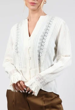 Lizzie Blouse in Beige