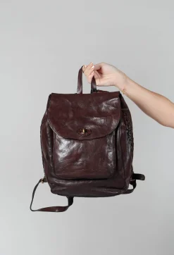 Lock Backpack in Brown