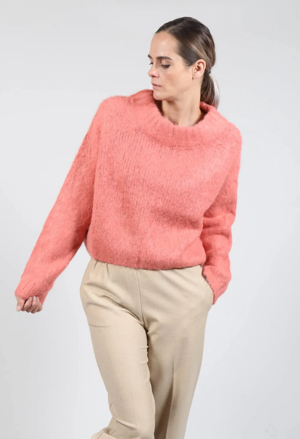 Lola Sweater in Salmon