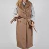 Long Belted Gilet in Amber