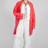 Long Blazer CC in Poppy Red
