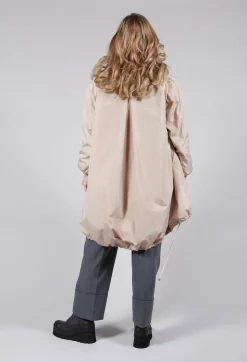 Long Bomber Jacket in Powder