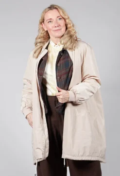 Long Bomber Jacket in Powder