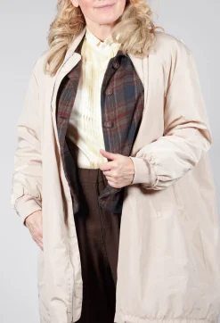 Long Bomber Jacket in Powder