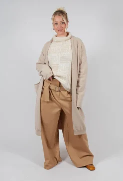 Long Cardigan in Beige