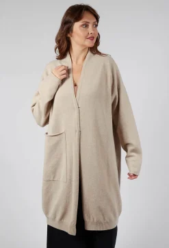 Long Cardigan in Beige