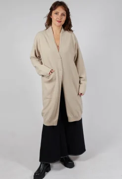 Long Cardigan in Beige