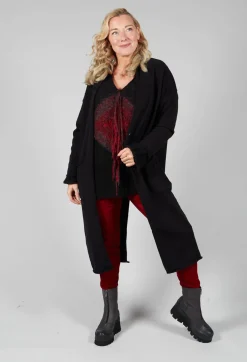 Long Cardigan in Black