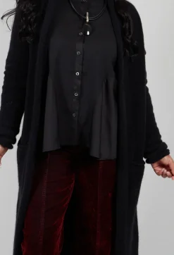 Long Cardigan in Black