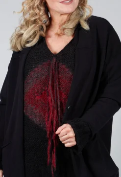 Long Cardigan in Black