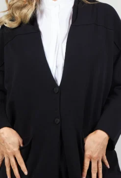 Long Cardigan in Black