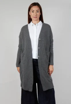 Long Cardigan in Grey