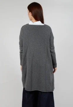 Long Cardigan in Grey