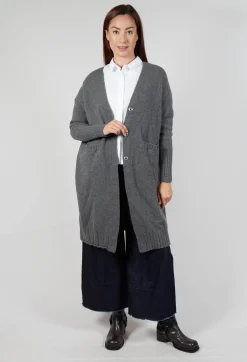 Long Cardigan in Grey