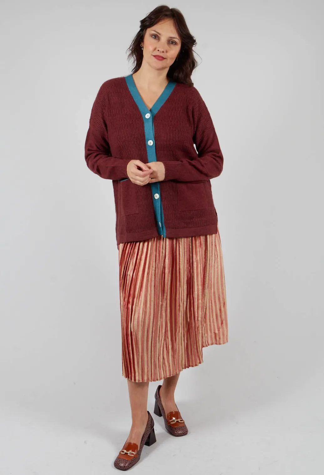 Long Cardigan in Hollister Steel