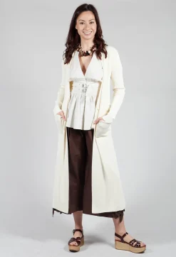 Long Cardigan in White