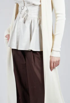 Long Cardigan in White