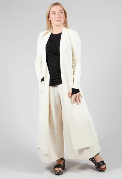 Long Cardigan in White
