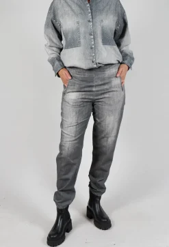 Long Geishan Trousers in Anthra