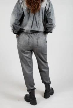 Long Geishan Trousers in Anthra