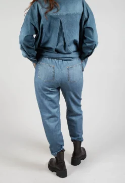 Long Geishan Trousers in Denim