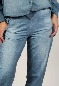Long Geishan Trousers in Denim