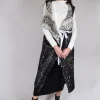 Long Gillet in Black Print