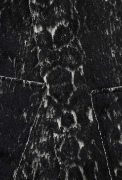 Long Gillet in Black Print