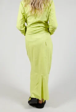 Long Jersey Pencil Skirt in Sun