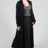 Long Knit Cardigan in Black