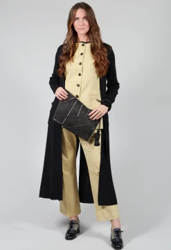 Long Knit Cardigan in Black